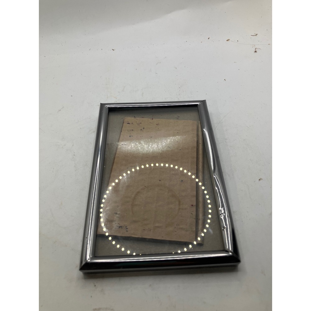 Silver Picture Frame Metal Photo Display Tabletop Desk Decor Vintage Style‎